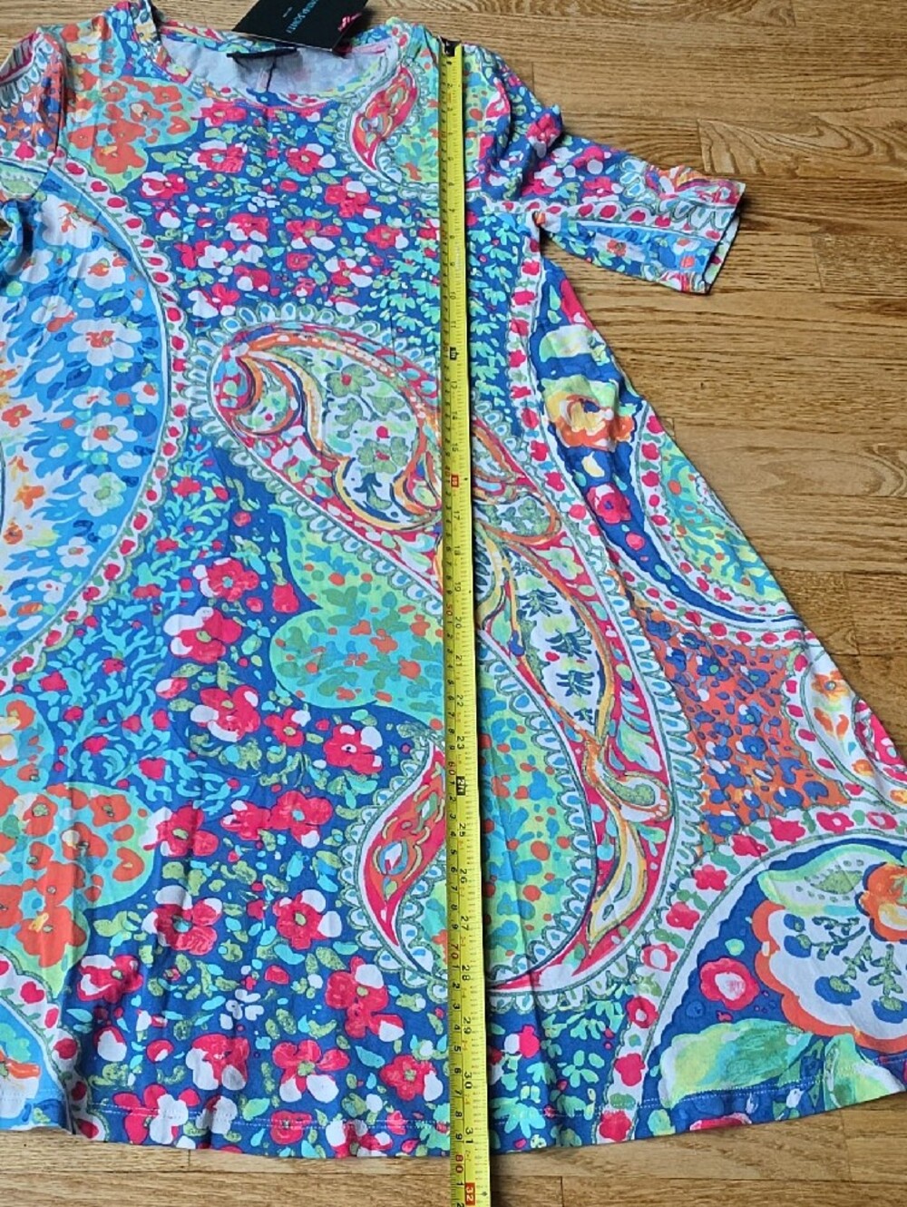 (S) NWT Cynthia Rowley Bright Paisley Soft Comfy Vacation Floral Summer Stretchy - Picture 4 of 7